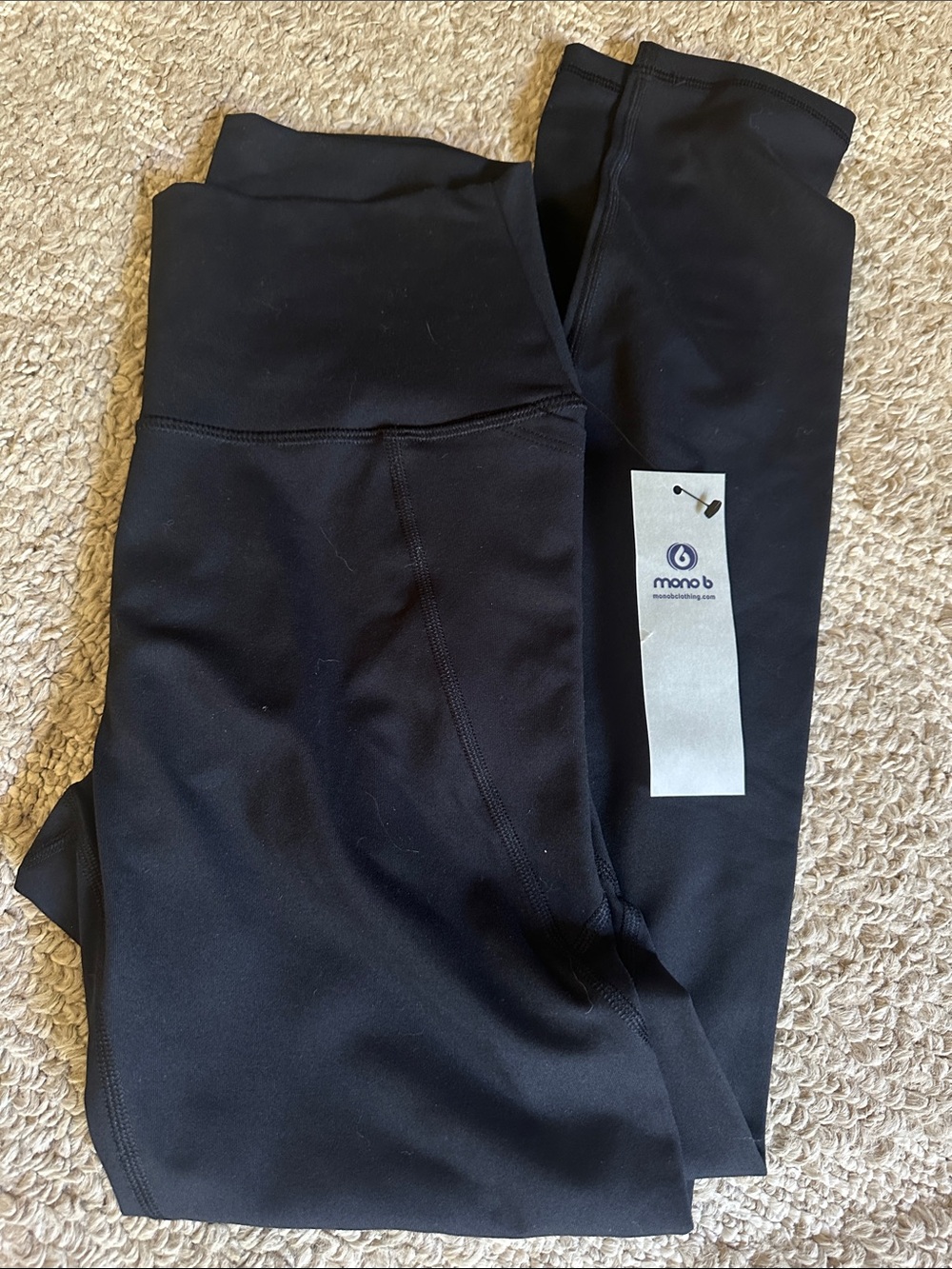 Mono B Black Womens Leggings - Stretch Activewear